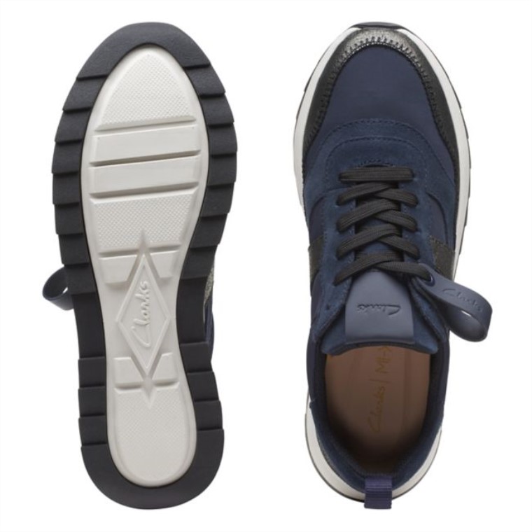 Combinación Azul Marino Clarks Dash Lite Jazz Combinación Azul Marino