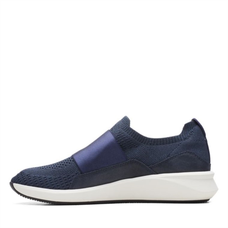 Combinación Azul Marino Clarks Un Rio Knit Combinación Azul Marino