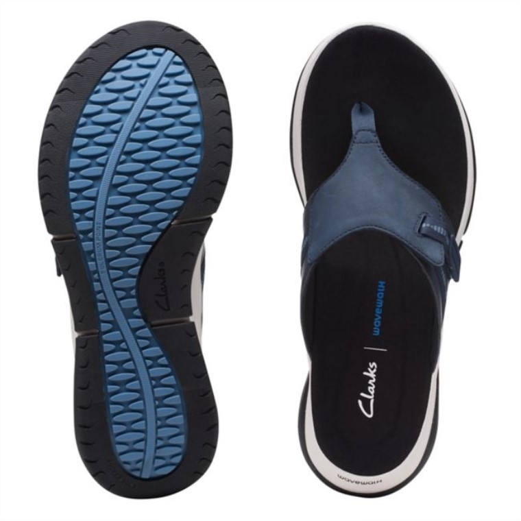 Combinación Azul Marino Clarks Wave 20 Mar Combinación Azul Marino