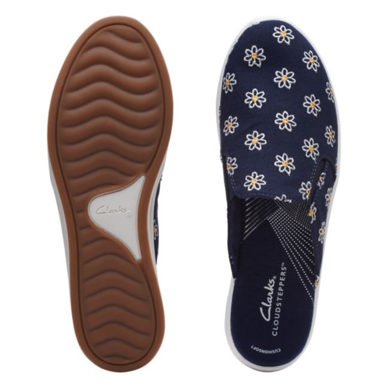 Azul Marino Floral Brisa Orilla Azul Marino Floral Clarks