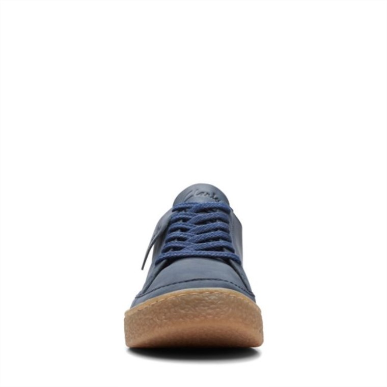 Cuero Azul Marino Encaje Clarks Barleigh Cuero Azul Marino