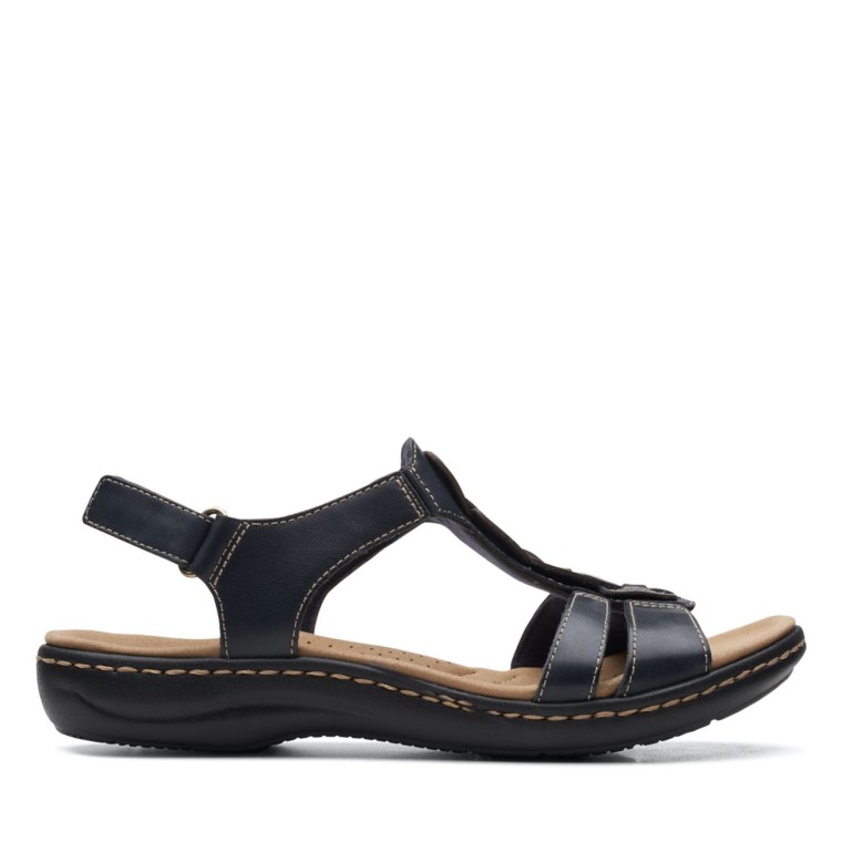 Cuero Azul Marino Laurieann Kay Cuero Azul Marino Clarks