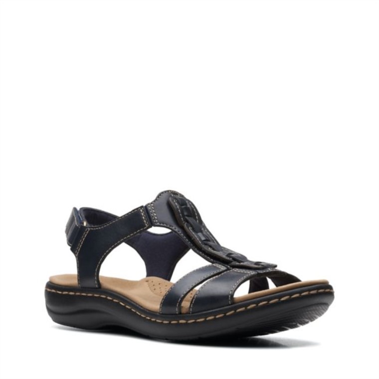 Cuero Azul Marino Laurieann Kay Cuero Azul Marino Clarks