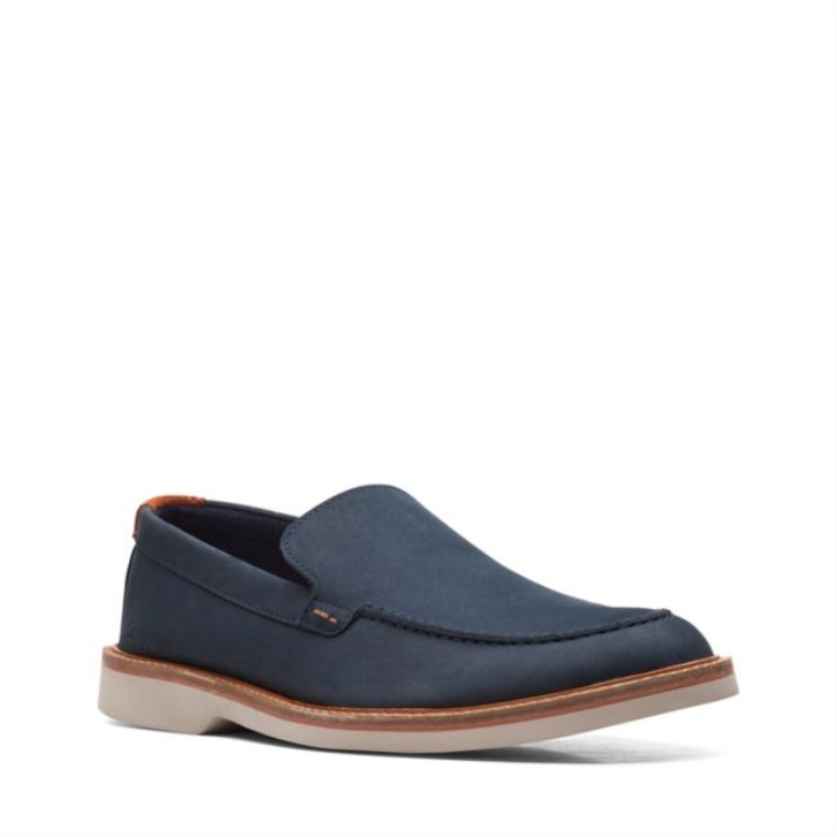 Nubuck Azul Marino Clarks Atticus Lt Edge Nubuck Azul Marino