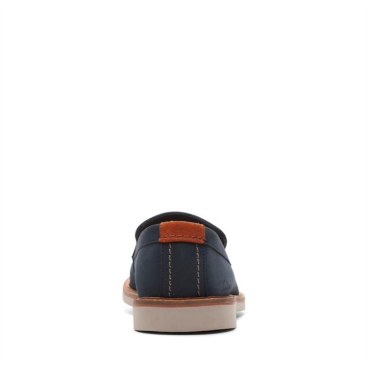 Nubuck Azul Marino Clarks Atticus Lt Edge Nubuck Azul Marino