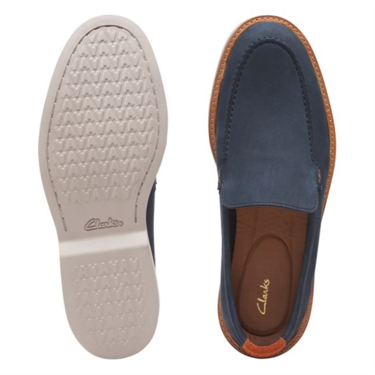 Nubuck Azul Marino Clarks Atticus Lt Edge Nubuck Azul Marino