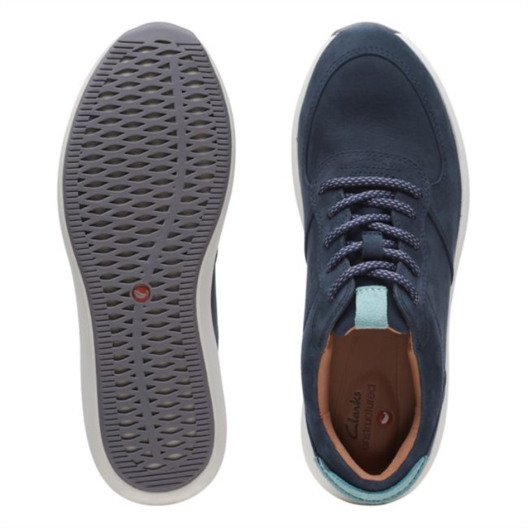 Nubuck Azul Marino Un Rio Sprint Nubuck Azul Marino Clarks