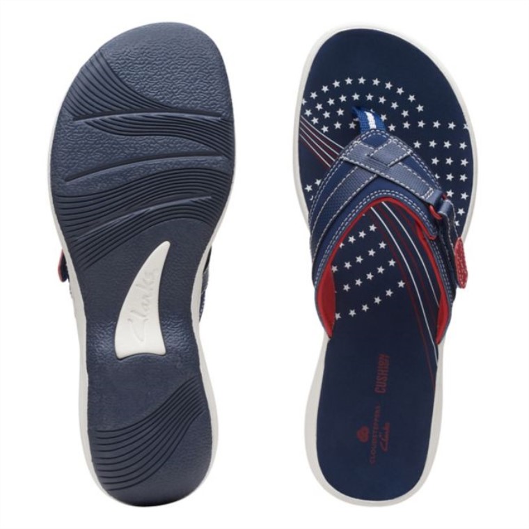 Azul Marino/rojo Clarks Brisa Marina Azul Marino/rojo