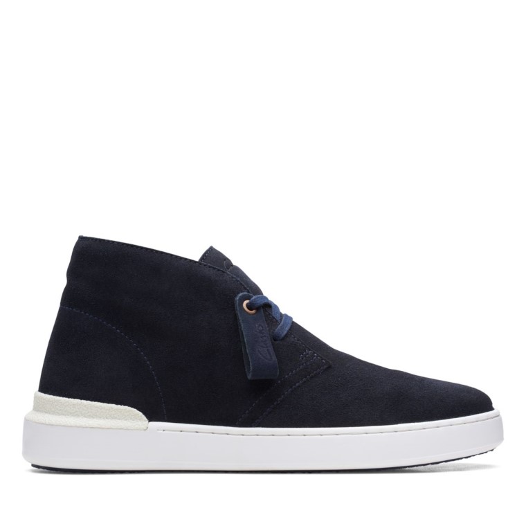 Botas Safari Clarks Court Lite Ante Azul Marino Ante Azul Marino