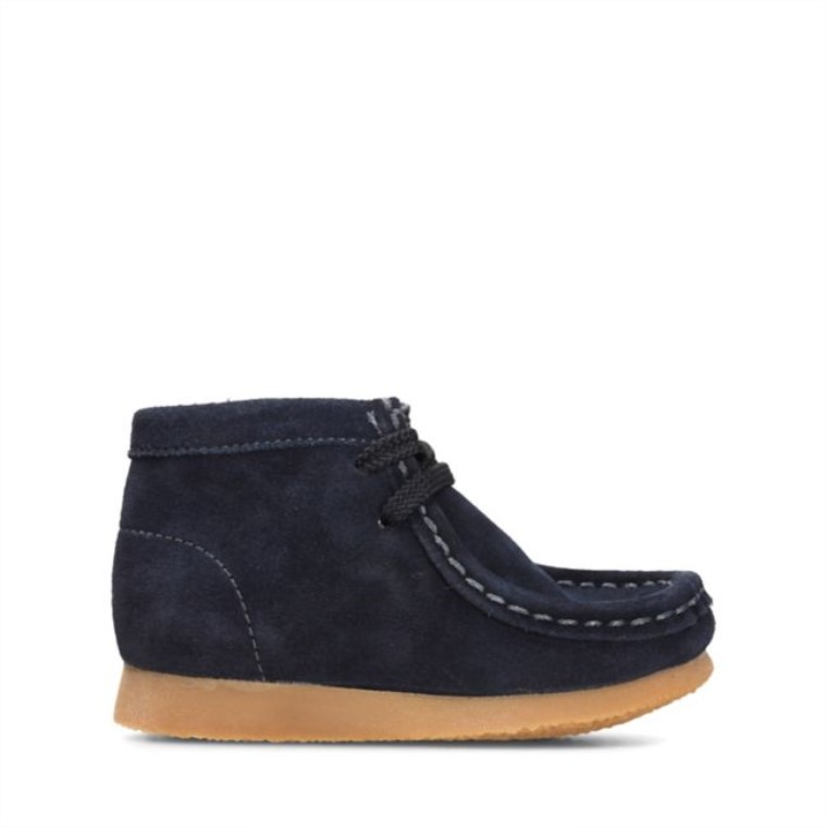 Botas Clarks Wallabee Azul Marino Ante Azul Marino