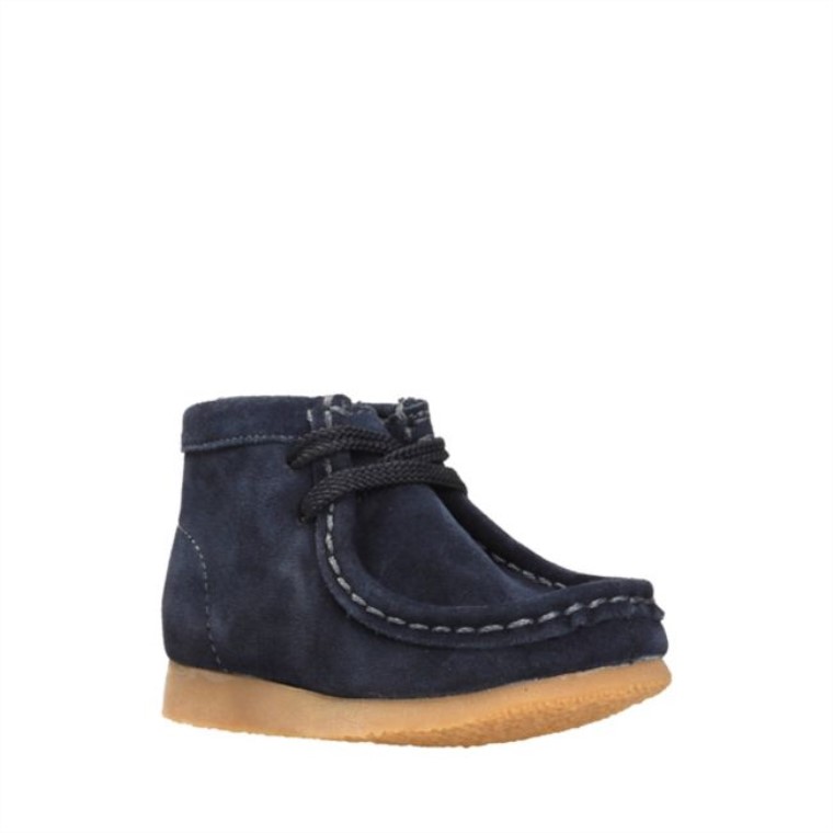 Botas Clarks Wallabee Azul Marino Ante Azul Marino