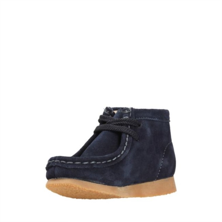 Botas Clarks Wallabee Azul Marino Ante Azul Marino