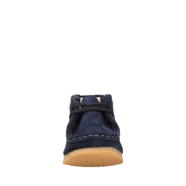 Botas Wallabee Ante Clarks Azul Marino