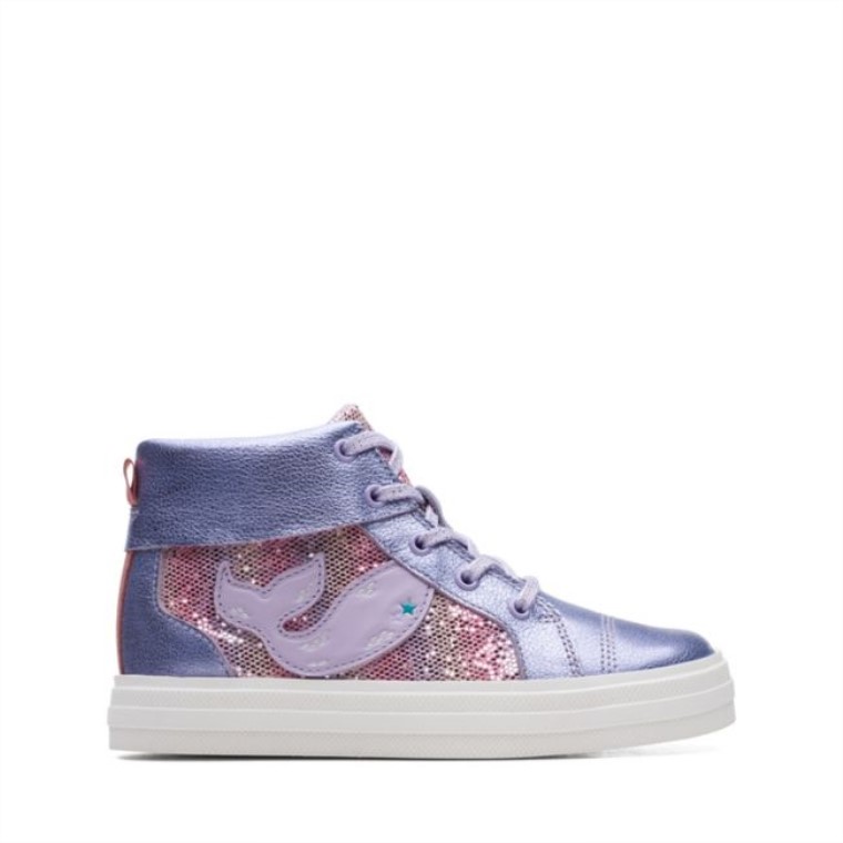 Nova City Kid Cuero Lila Cuero Lila Clarks