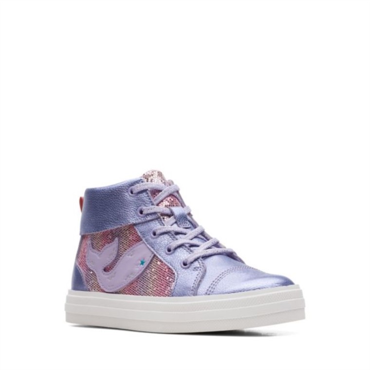Nova City Kid Cuero Lila Cuero Lila Clarks