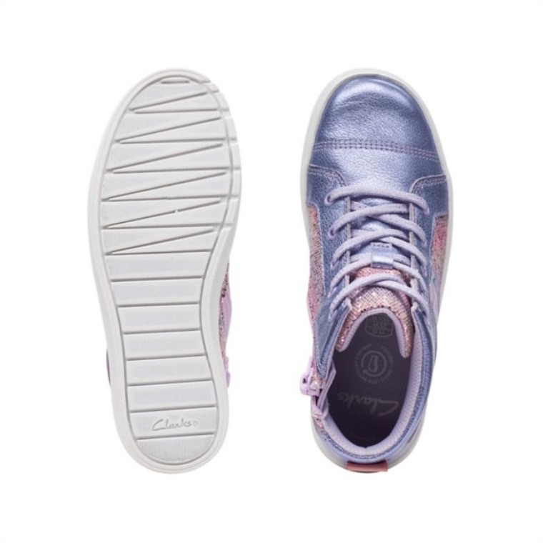 Nova City Kid Cuero Lila Cuero Lila Clarks