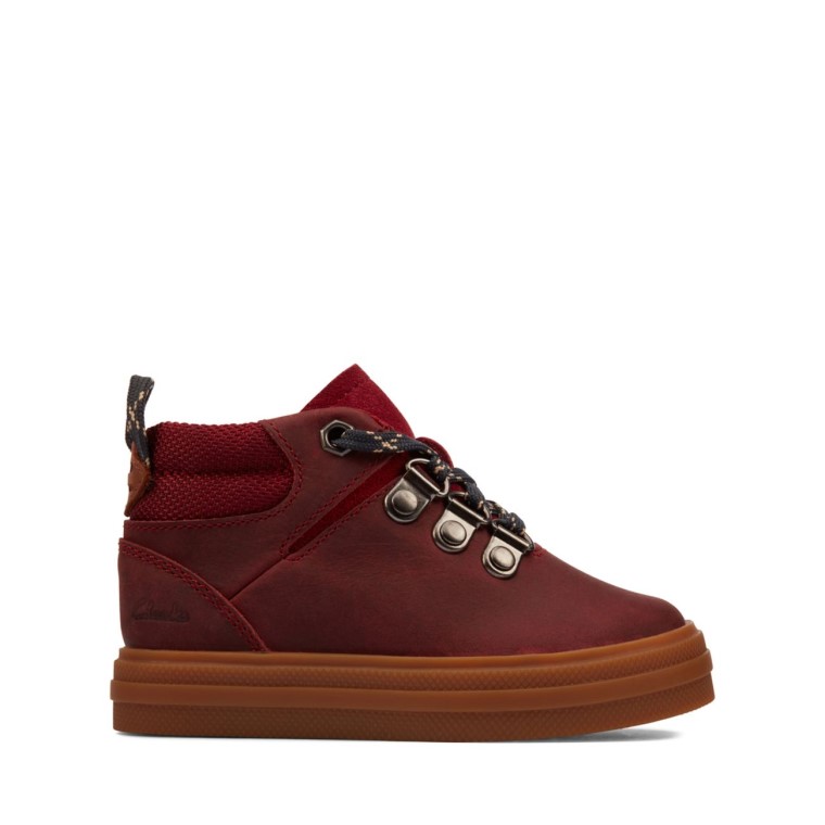 Nova Hike Niño Cuero Burdeos Cuero Burdeos Clarks