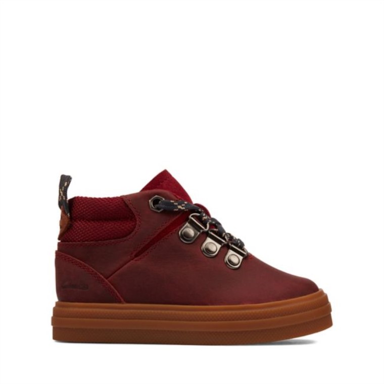Nova Hike Niño Cuero Burdeos Cuero Burdeos Clarks