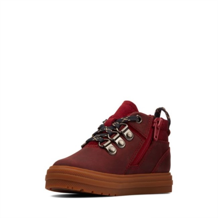 Nova Hike Niño Cuero Burdeos Cuero Burdeos Clarks