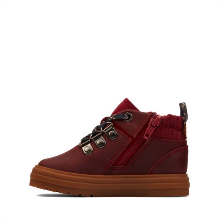 Nova Hike Niño Cuero Burdeos Cuero Burdeos Clarks