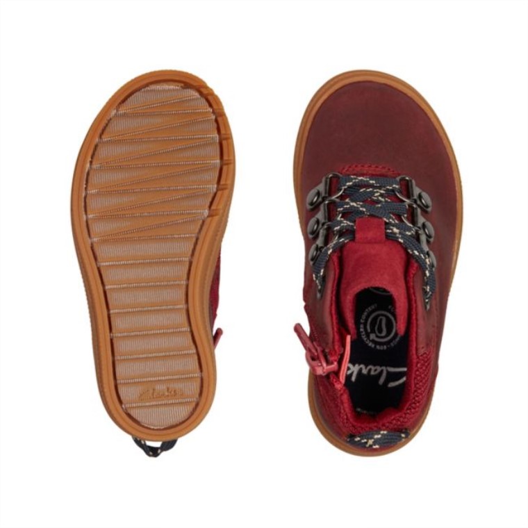 Nova Hike Niño Cuero Burdeos Cuero Burdeos Clarks