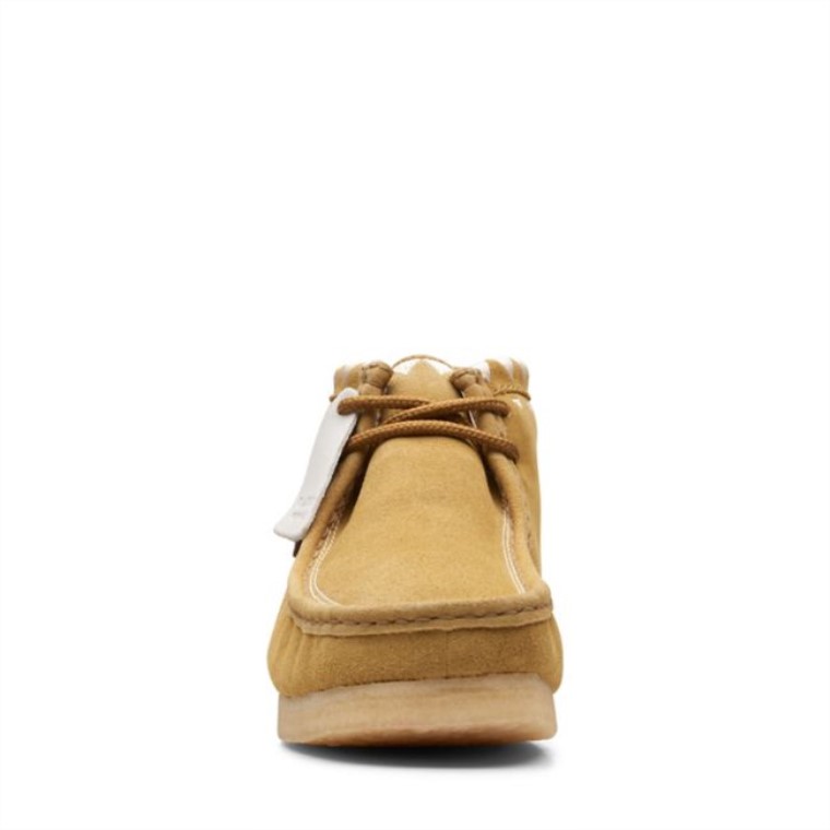 Musgo De Roble Revestido Botas Clarks Wallabee Musgo De Roble Revestido