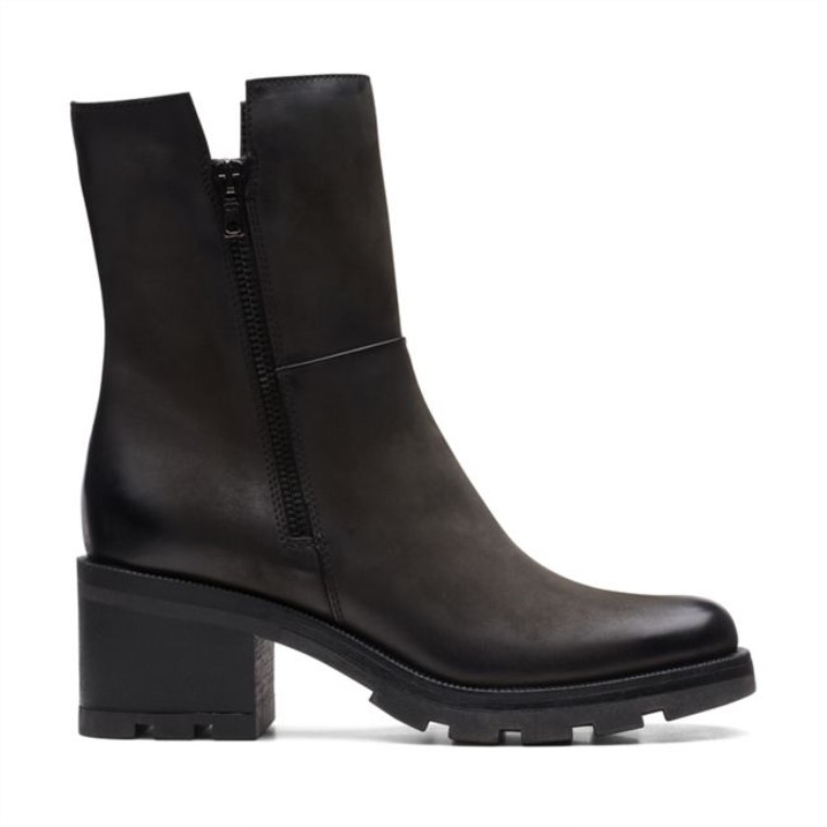 Cremallera Odollo Nubuck Negro Clarks Nubuck Negro