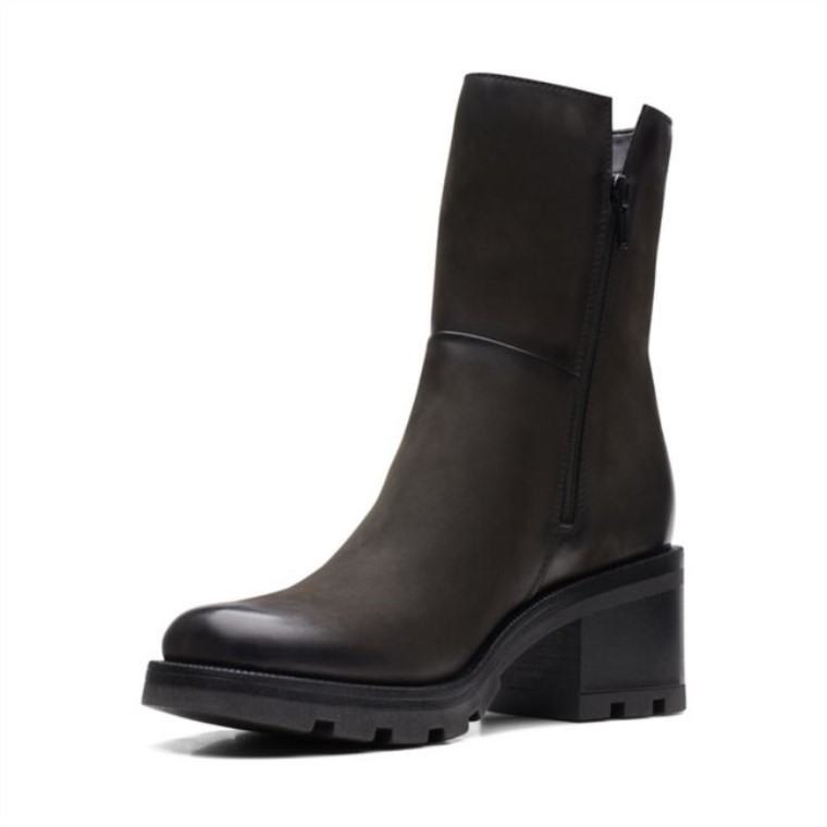 Cremallera Odollo Nubuck Negro Clarks Nubuck Negro
