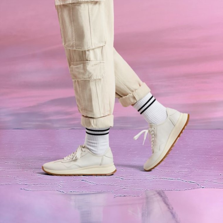 Cuero Blanco Roto Dash Lite Lo Cuero Blanco Roto Clarks