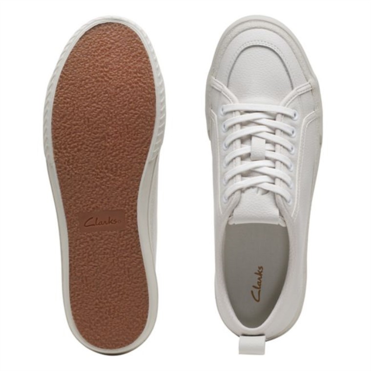 Cuero Blanco Roto Encaje Roxby Cuero Blanco Roto Clarks