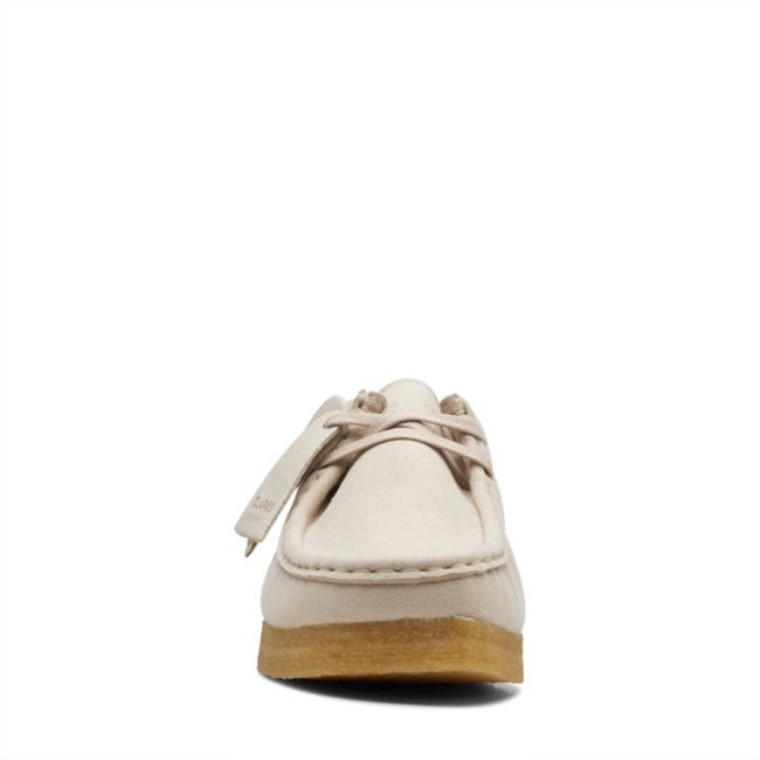 Wallabee Sintético Blanquecino Clarks Sintético Blanquecino