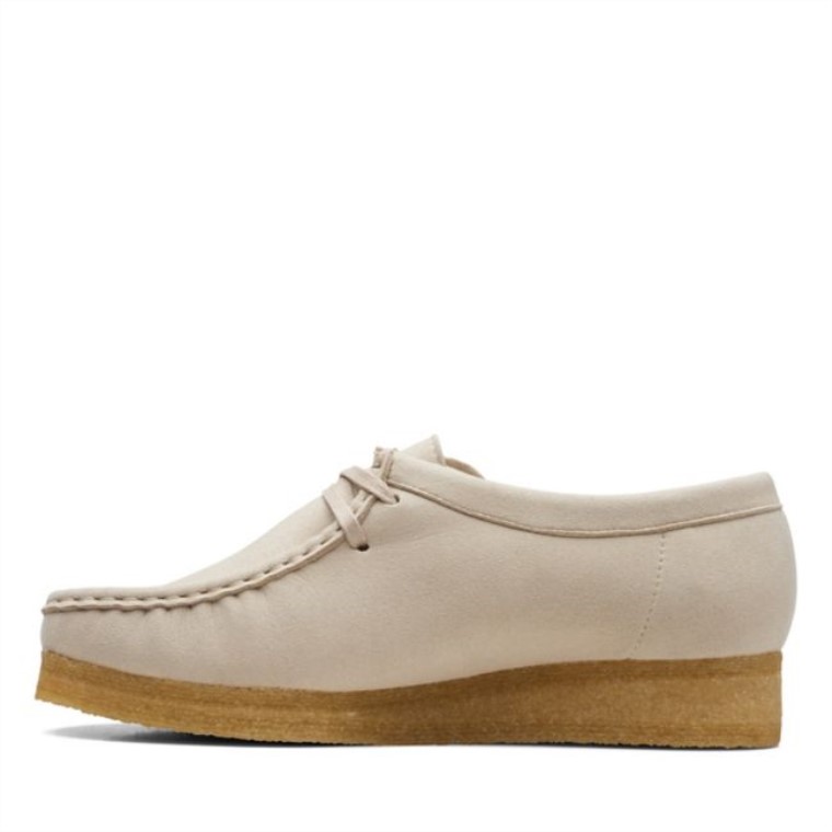 Wallabee Sintético Blanquecino Clarks Sintético Blanquecino