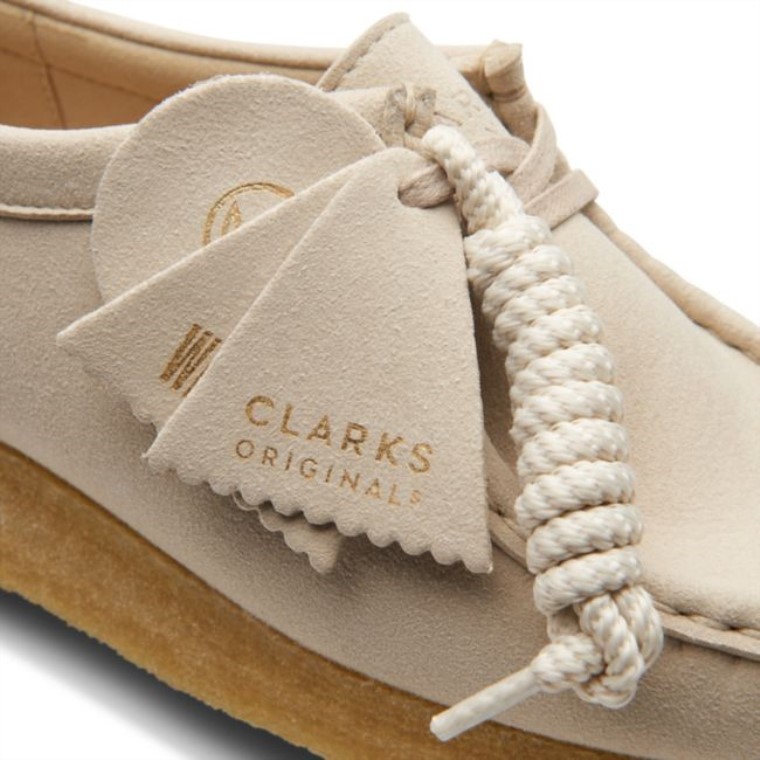 Wallabee Sintético Blanquecino Clarks Sintético Blanquecino