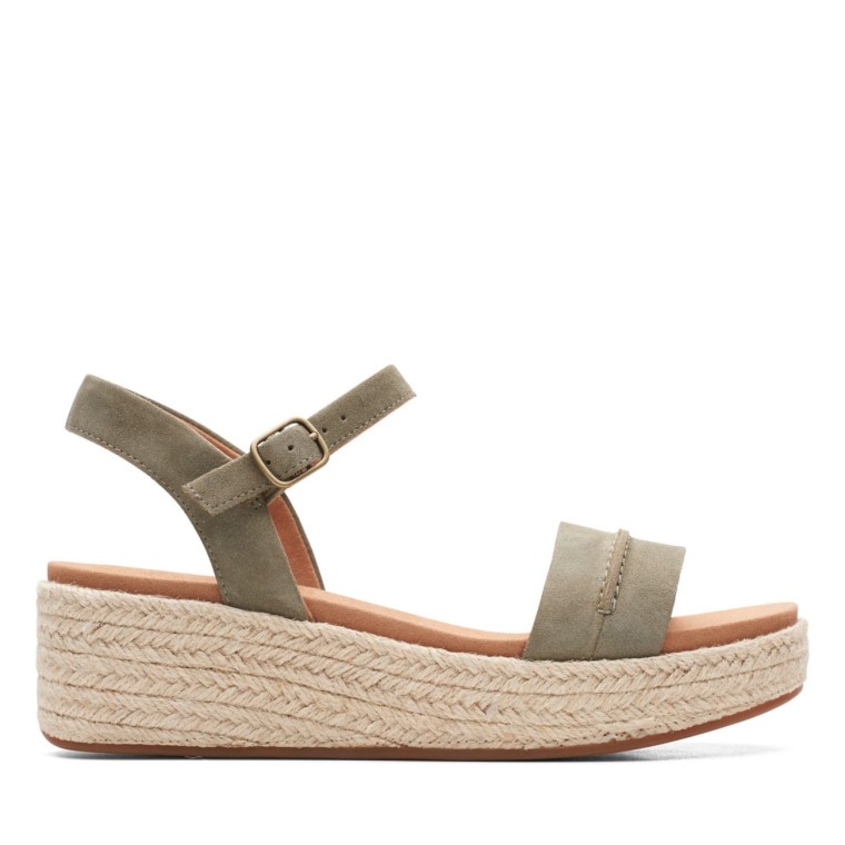 Gamuza Verde Oliva Puntada Kimmei De Clarks Gamuza Verde Oliva