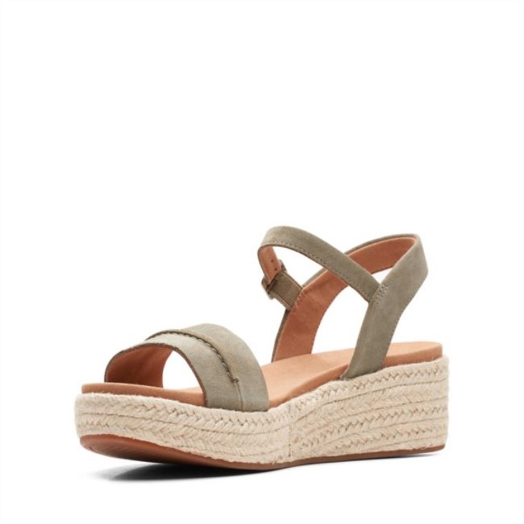 Gamuza Verde Oliva Puntada Kimmei De Clarks Gamuza Verde Oliva