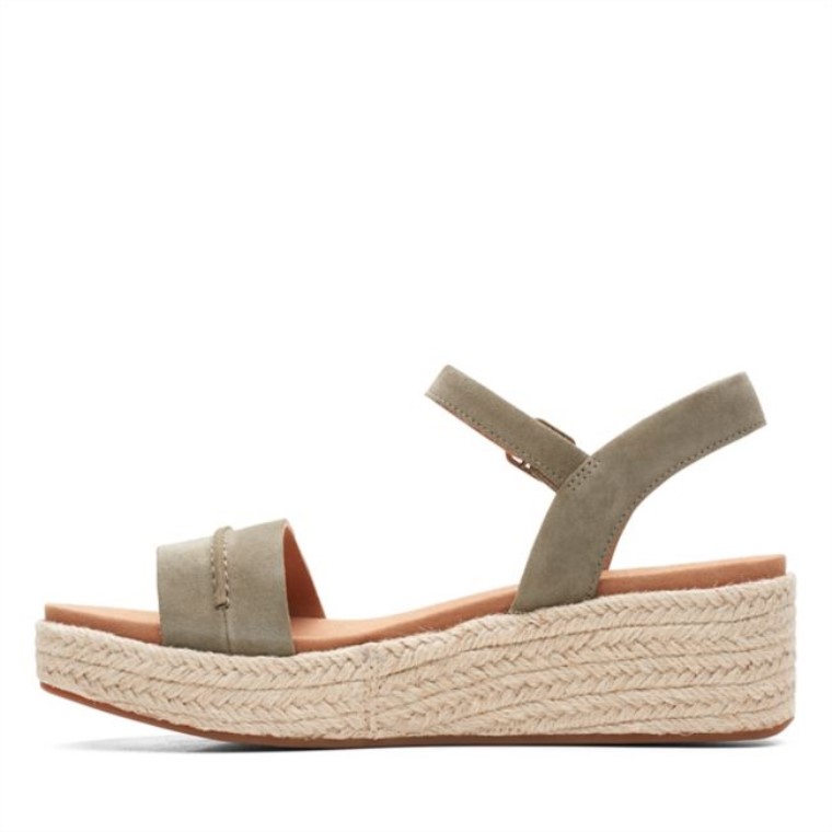 Gamuza Verde Oliva Puntada Kimmei De Clarks Gamuza Verde Oliva