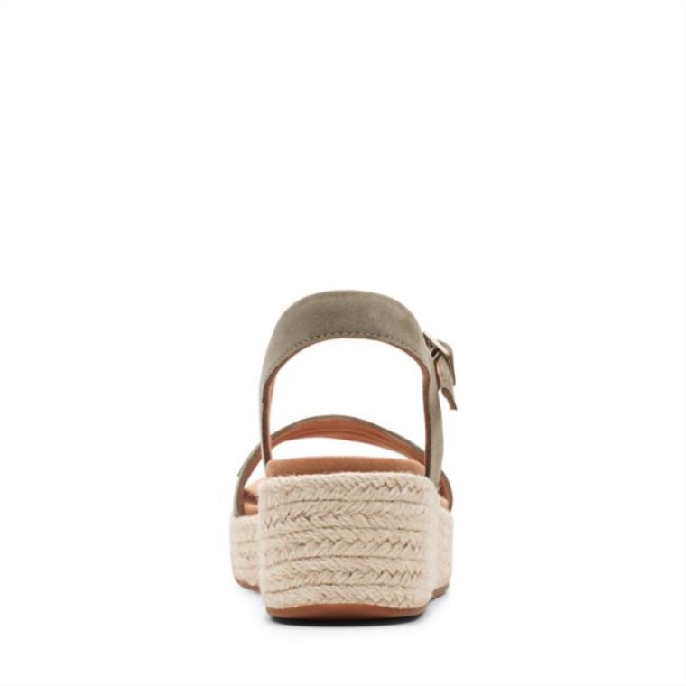 Gamuza Verde Oliva Puntada Kimmei De Clarks Gamuza Verde Oliva