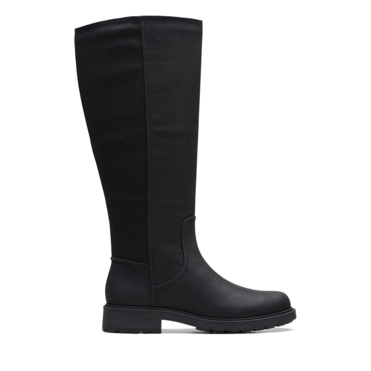 Opal G Bajo Cuero Negro Clarks Cuero Negro