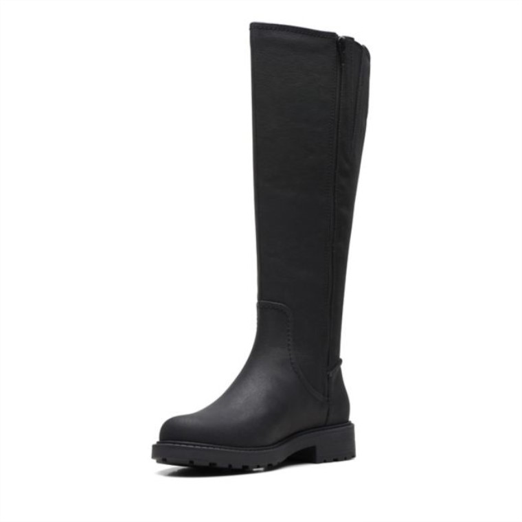 Opal G Bajo Cuero Negro Clarks Cuero Negro