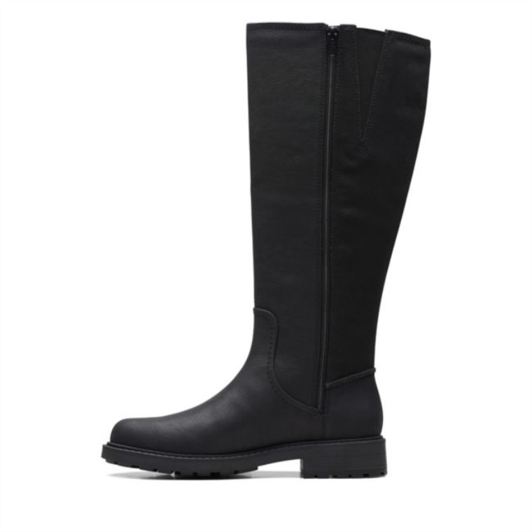 Opal G Bajo Cuero Negro Clarks Cuero Negro