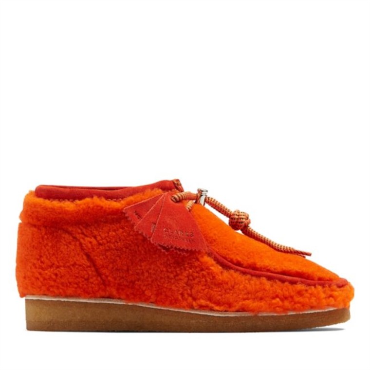 Botas Lana Naranja Wallabee Botas Lana Naranja Clarks