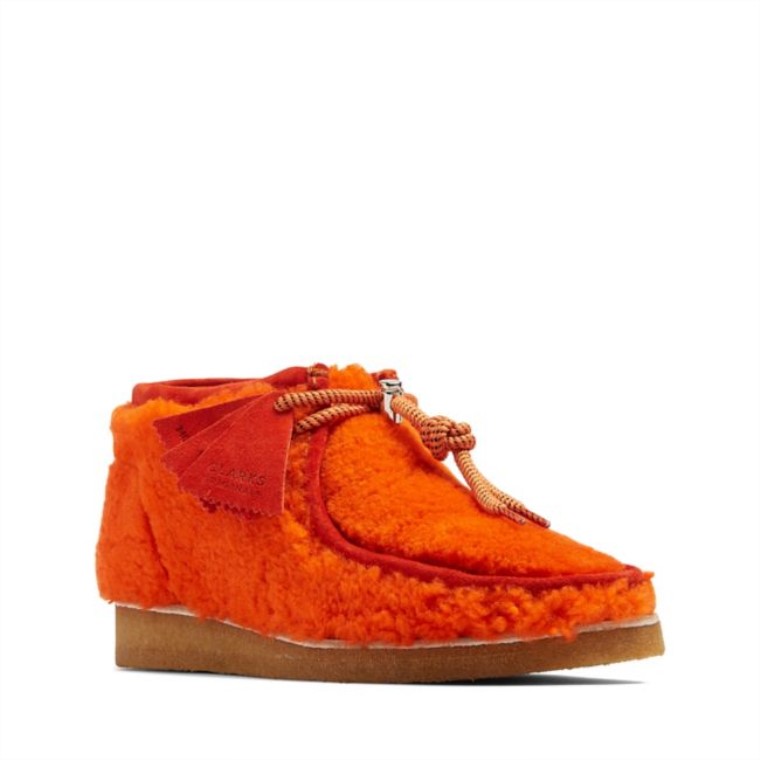 Botas Lana Naranja Wallabee Botas Lana Naranja Clarks