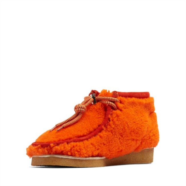 Botas Lana Naranja Wallabee Botas Lana Naranja Clarks