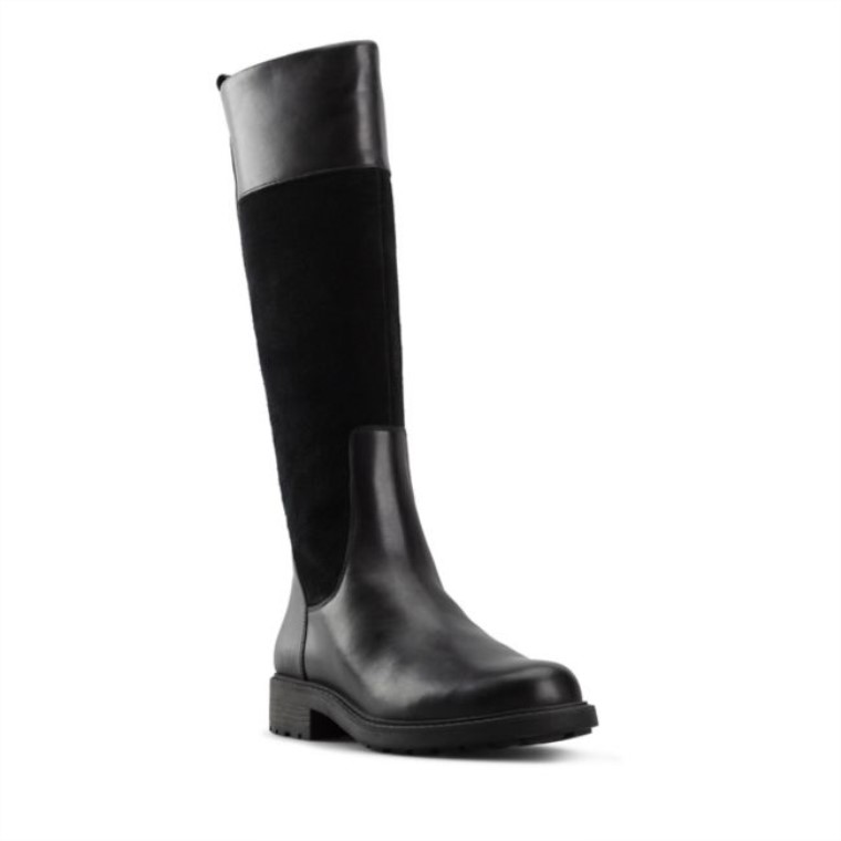 Orinoco 2 Hola Cuero Negro Con Forro Clarks Cuero Negro Con Forro