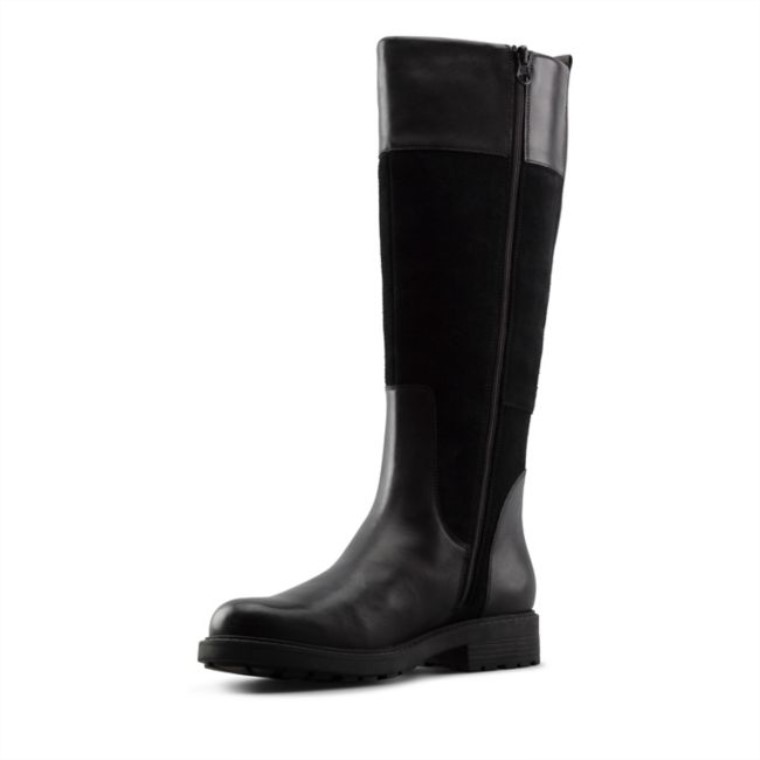 Orinoco 2 Hola Cuero Negro Con Forro Clarks Cuero Negro Con Forro