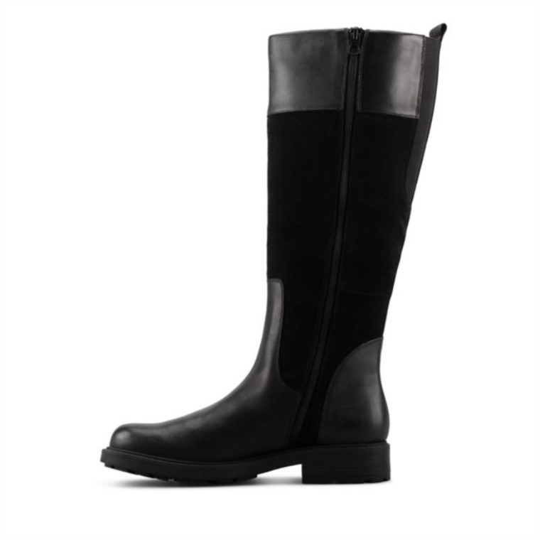 Orinoco 2 Hola Cuero Negro Con Forro Clarks Cuero Negro Con Forro