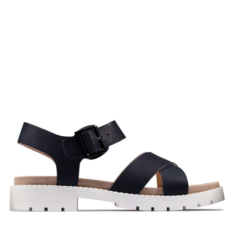 Correa Orinoco Cuero Azul Marino Clarks Cuero Azul Marino