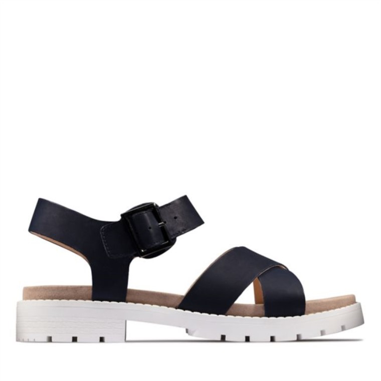 Correa Orinoco Cuero Azul Marino Clarks Cuero Azul Marino