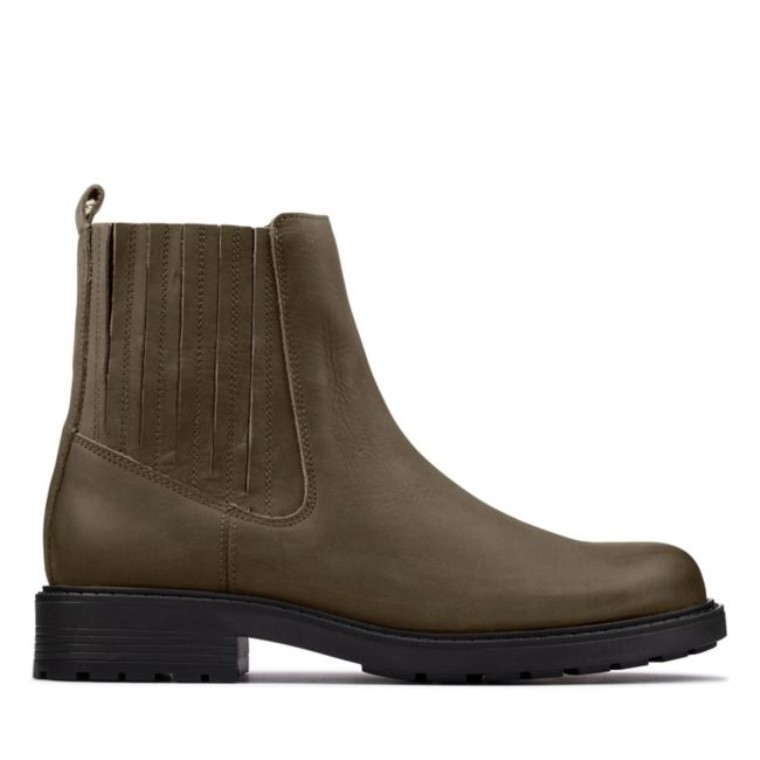 Orinoco2 Cuero Oliva Oscuro Medio Cuero Clarks Oliva Oscuro