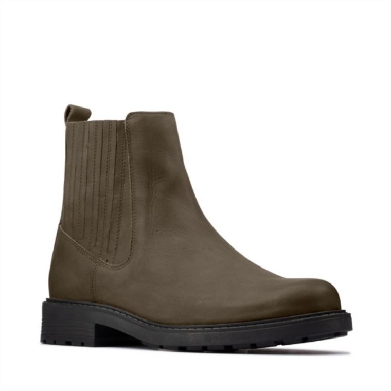 Orinoco2 Cuero Oliva Oscuro Medio Cuero Clarks Oliva Oscuro